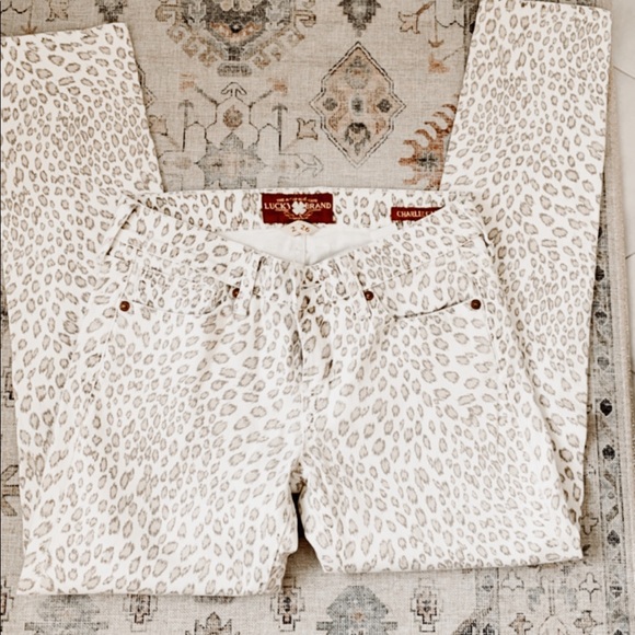 Lucky Brand leopard cheetah pants - Picture 2 of 2